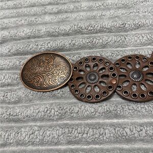 Vintage Style Brown Belt with Intricate Design
